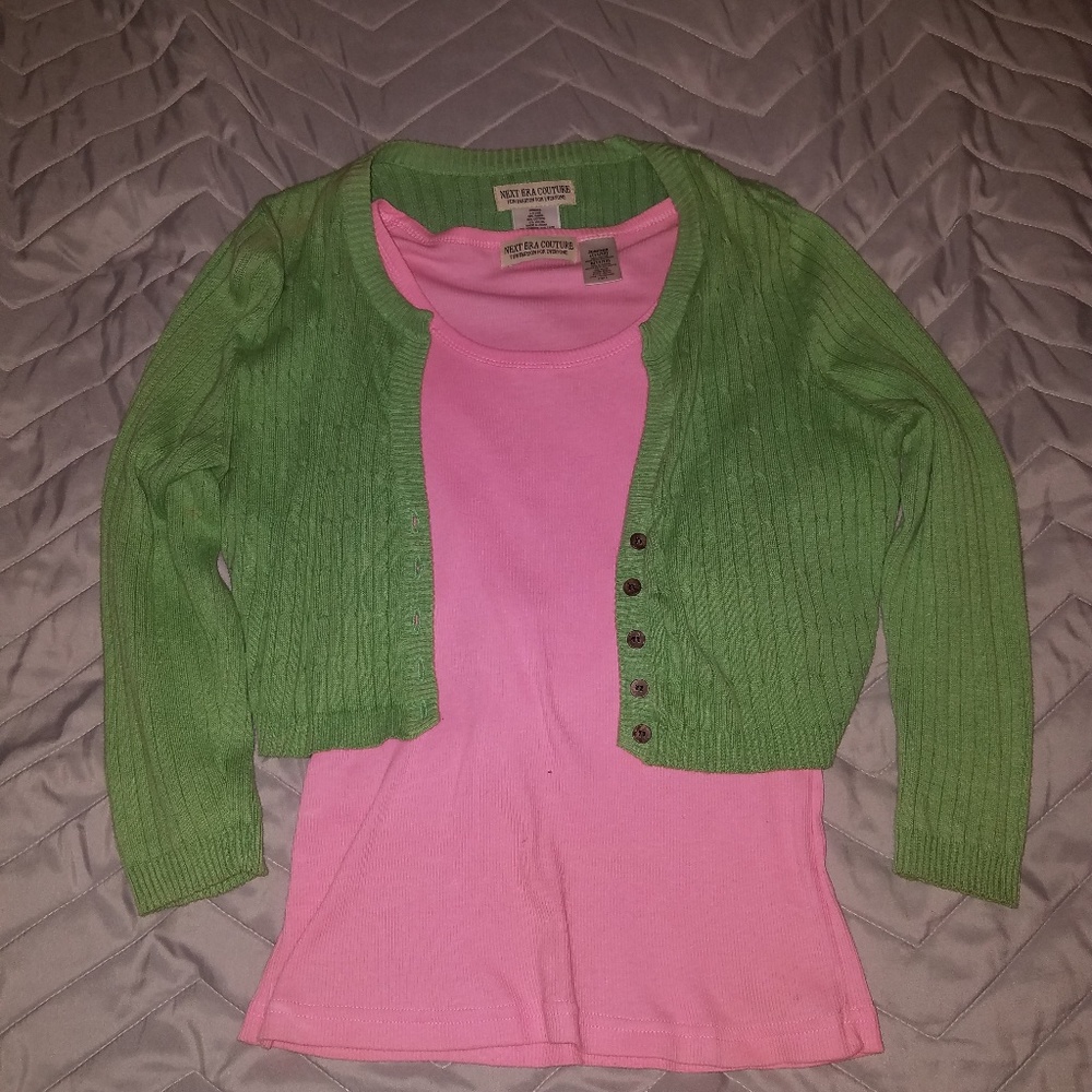 Knit sweater and tank top